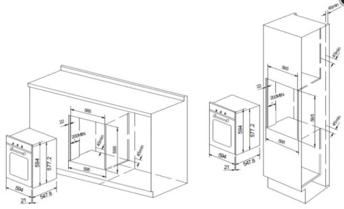 Электрический духовой шкаф Graude (Грауде) BK 60.3 EL