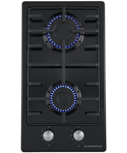 Газовая варочная панель MAUNFELD (Маунфилд) EGHE.32.3EB/G черный + ВИДЕО О ТОВАРЕ