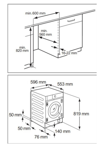 Встраиваемая стиральная машина AEG (АЕГ) L8FBE48SCI