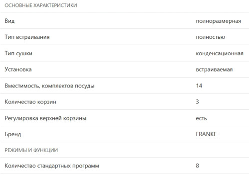 Встраиваемая посудомоечная машина Franke (Франке) FDW 614 D7P DOS D