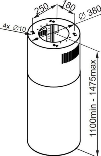 Вытяжка MAUNFELD (Маунфилд) LEE ISLA 39 GOLD