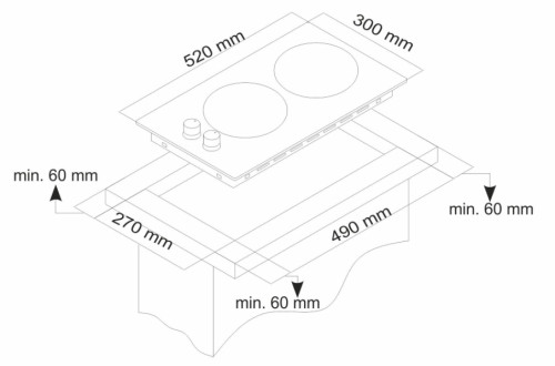Газовая варочная панель MONSHER (Моншер) MKFG 30625I01