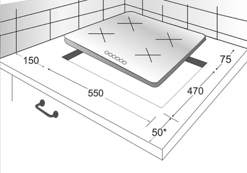 Газовая варочная панель EXITEQ (Экзитег) PFL 640 STGB-E