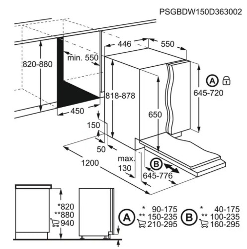 Встраиваемая посудомоечная машина Electrolux (Электролюкс) KEMB3301L