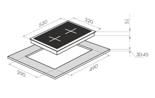 Электрическая варочная панель MAUNFELD (Маунфилд) MEHE.32.62B