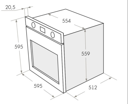 Электрический духовой шкаф MAUNFELD (Маунфилд) EOEH 5811 BG