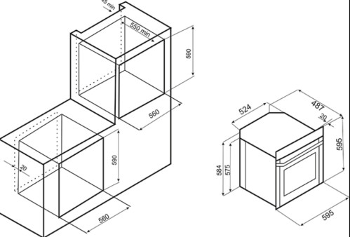 Электрический духовой шкаф EXITEQ (Экзитег) EXO-202