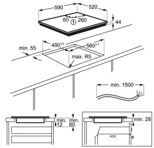 Индукционная варочная панель Electrolux (Электролюкс) EIV644