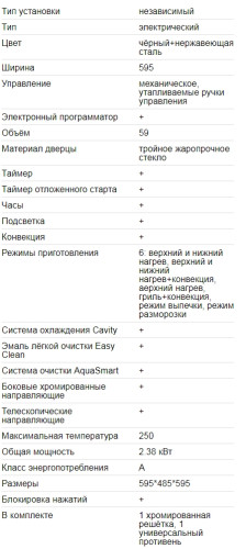 Электрический духовой шкаф EXITEQ (Экзитег) CKO-890 DG
