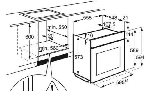Электрический духовой шкаф Electrolux (Электролюкс) EOD6C77WZ