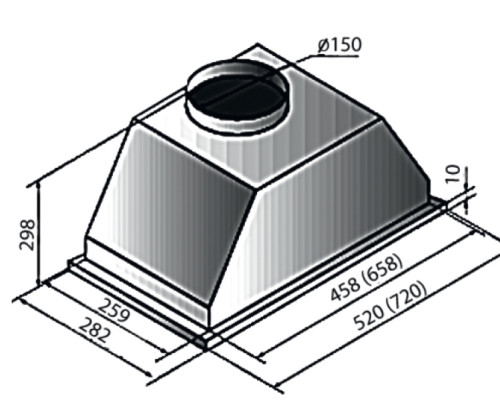 Встраиваемая вытяжка Kuppersberg (Купперсберг) INLINEA 52 White