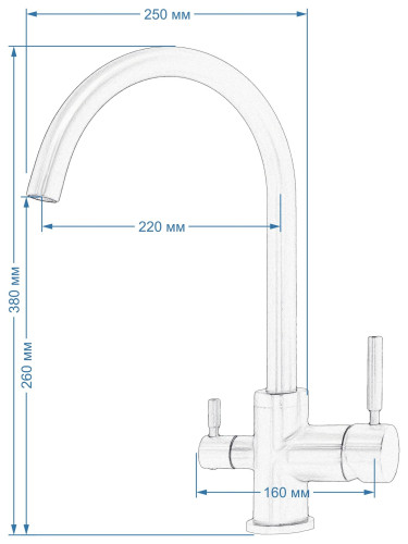 Смеситель Seaman Barcelone SSL-5385 Mist