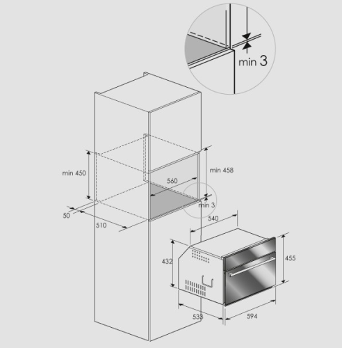Электрический духовой шкаф Fulgor-Milano (Фулгор-Милано) LO 4512 TC WH