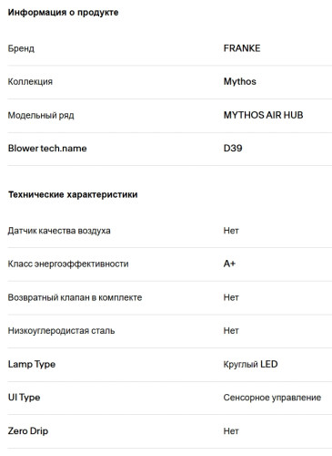 Вытяжка Franke (Франке) FVMY AH BK F90