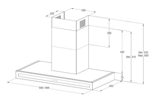 Вытяжка Korting (Кёртинг) KHC 6877 N