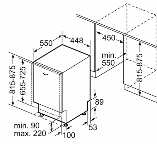 Встраиваемая посудомоечная машина Bosch (Бош) SPV4XMX16E