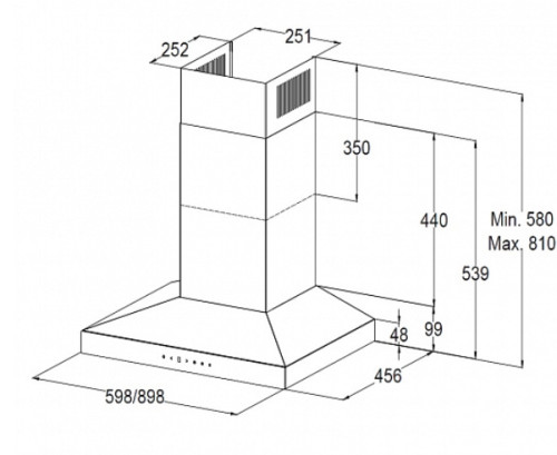 Вытяжка Korting (Кёртинг) KHC 6831 NGN