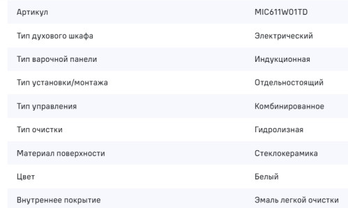 Индукционная плита MAUNFELD (Маунфилд) MIC611W01TD