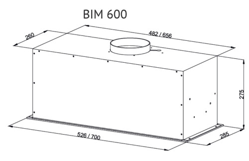 Встраиваемая вытяжка Kuppersberg (Купперсберг) BIM 600 White