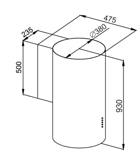 Вытяжка MAUNFELD (Маунфилд) LEE WALL (C) 39 BLACK