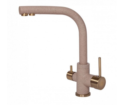 Смеситель для кухни Paulmark (Паульмарк) Essen Es213011-302-BR, песок/бронза