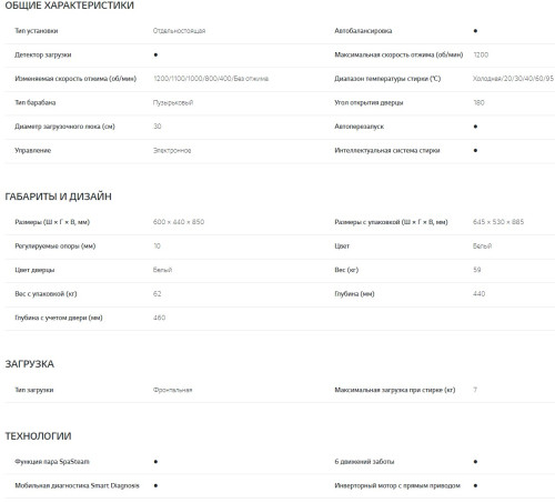 Стиральная машина LG (ЛДжи) F2J3HS0W