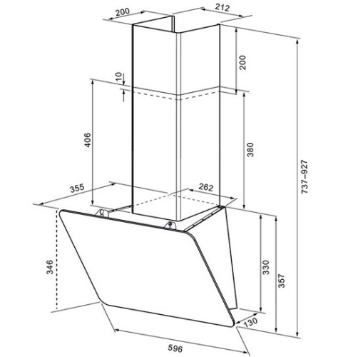 Вытяжка Krona (Крона) LIORA 600 black S