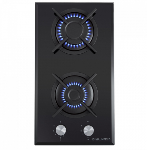 Газовая варочная панель MAUNFELD (Маунфилд) EGHG.32.1CB/G черный + ВИДЕО О ТОВАРЕ