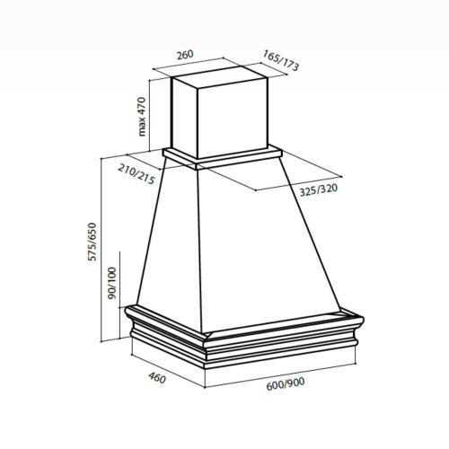 Вытяжка Lex (Лекс) VERONA 600 WHITE