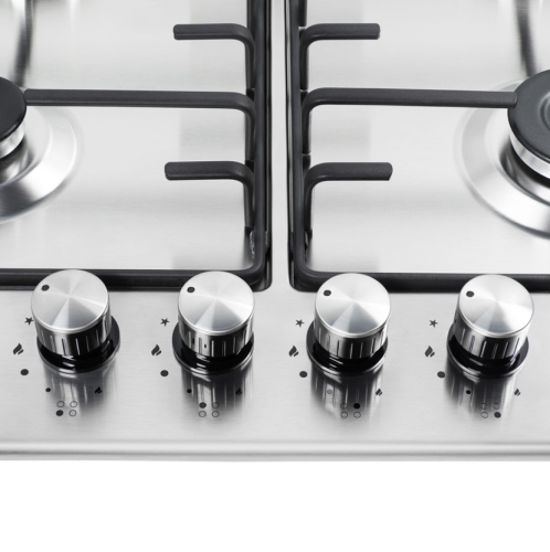 Газовая варочная панель MAUNFELD (Маунфилд) EGHS.64.3ES/G нержавеющая сталь + ВИДЕО