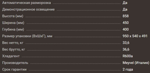 Винный шкаф Meyvel (Мейвел) MV22-KWF1