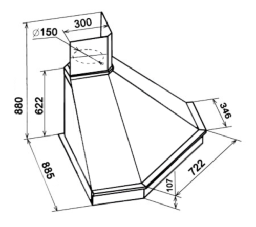 Вытяжка Kuppersberg (Купперсберг) ANABEL 65 WM O