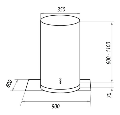 Вытяжка MAUNFELD (Маунфилд) Berta Plus 90 нержавеющая сталь