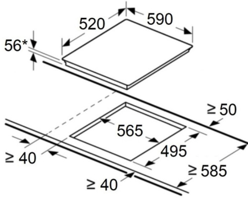 Индукционная варочная панель MAUNFELD CVI594SF2BG