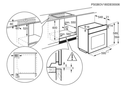 Электрический духовой шкаф Electrolux (Электролюкс) EOE8P39X