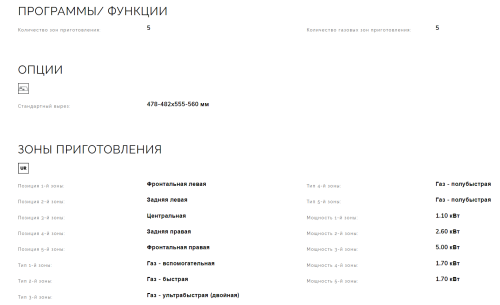 Газовая варочная панель Smeg (Смег) SR775AO