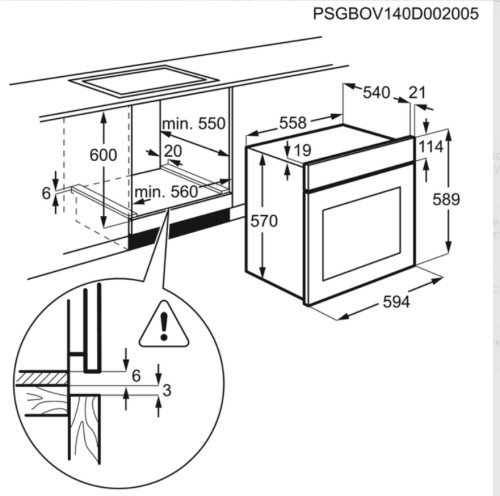 Электрический духовой шкаф Electrolux (Электролюкс) EZB 53410 AX