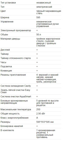 Электрический духовой шкаф EXITEQ (Экзитег) CKO-590 GLS