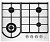 Газовая варочная панель Electrolux (Электролюкс) GPE 363 FW