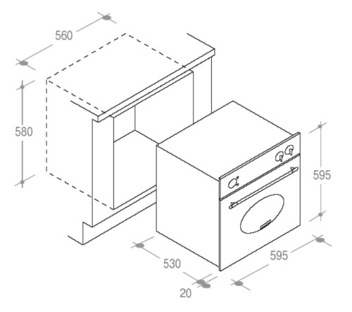 Электрический духовой шкаф Candy (Канди) FCL 624 GH