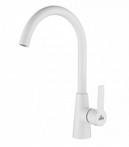 Смеситель для кухни Paulmark (Паульмарк) Holstein Ho212065-431, матовый белый