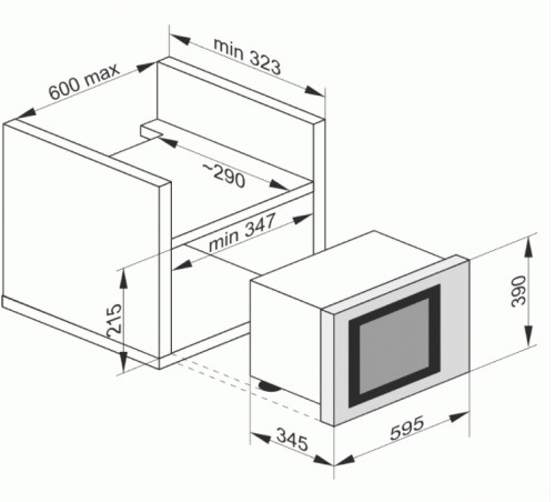 Встраиваемая микроволновая печь Kaiser (Кайзер) EM 2520