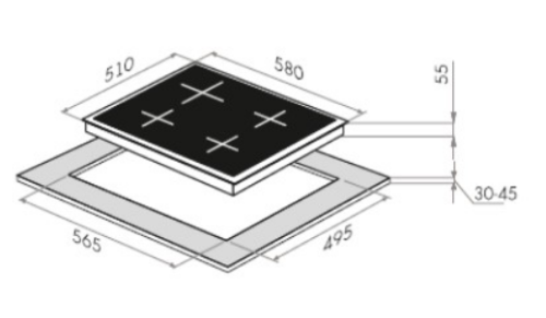 Газовая варочная панель MAUNFELD (Маунфилд) CGHE.64.3EW/G + ВИДЕО О ТОВАРЕ