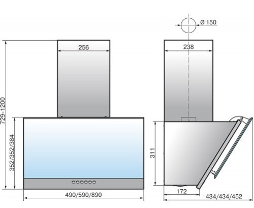 Вытяжка Elikor (Эликор) Рубин S4 90 перламутр/белый