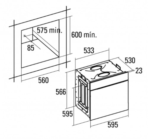 Электрический духовой шкаф Cata (Ката) UME 7107 X