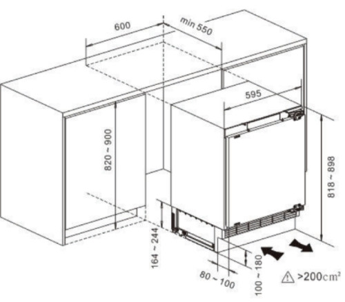Встраиваемый холодильник Kuppersberg (Купперсберг) RBU 814
