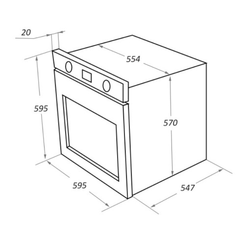 Электрический духовой шкаф MAUNFELD (Маунфилд) EOEH.7611W