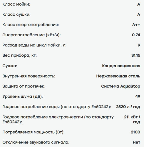 Встраиваемая посудомоечная машина Evelux (Эвелюкс) BD 4503