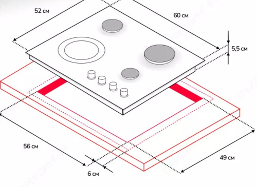 Комбинированная варочная панель Simfer (Симфер) H60N32S522