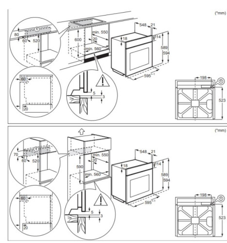 Электрический духовой шкаф Electrolux (Электролюкс) KODEH70X
